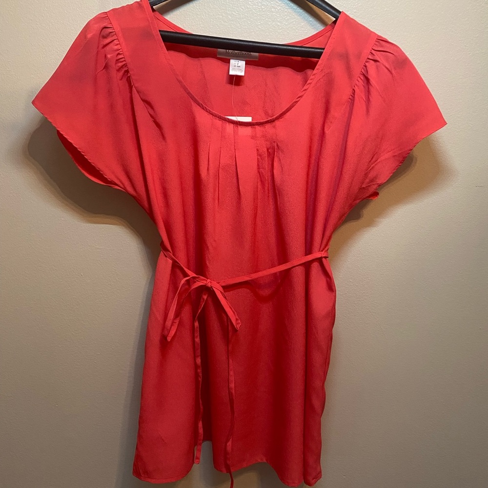 NWT Motherhood Maternity Pink Top Size Small